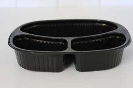 3Div Food Tray Black T731 Zibo