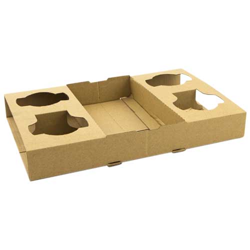 4 Cup holders Cake Box Type