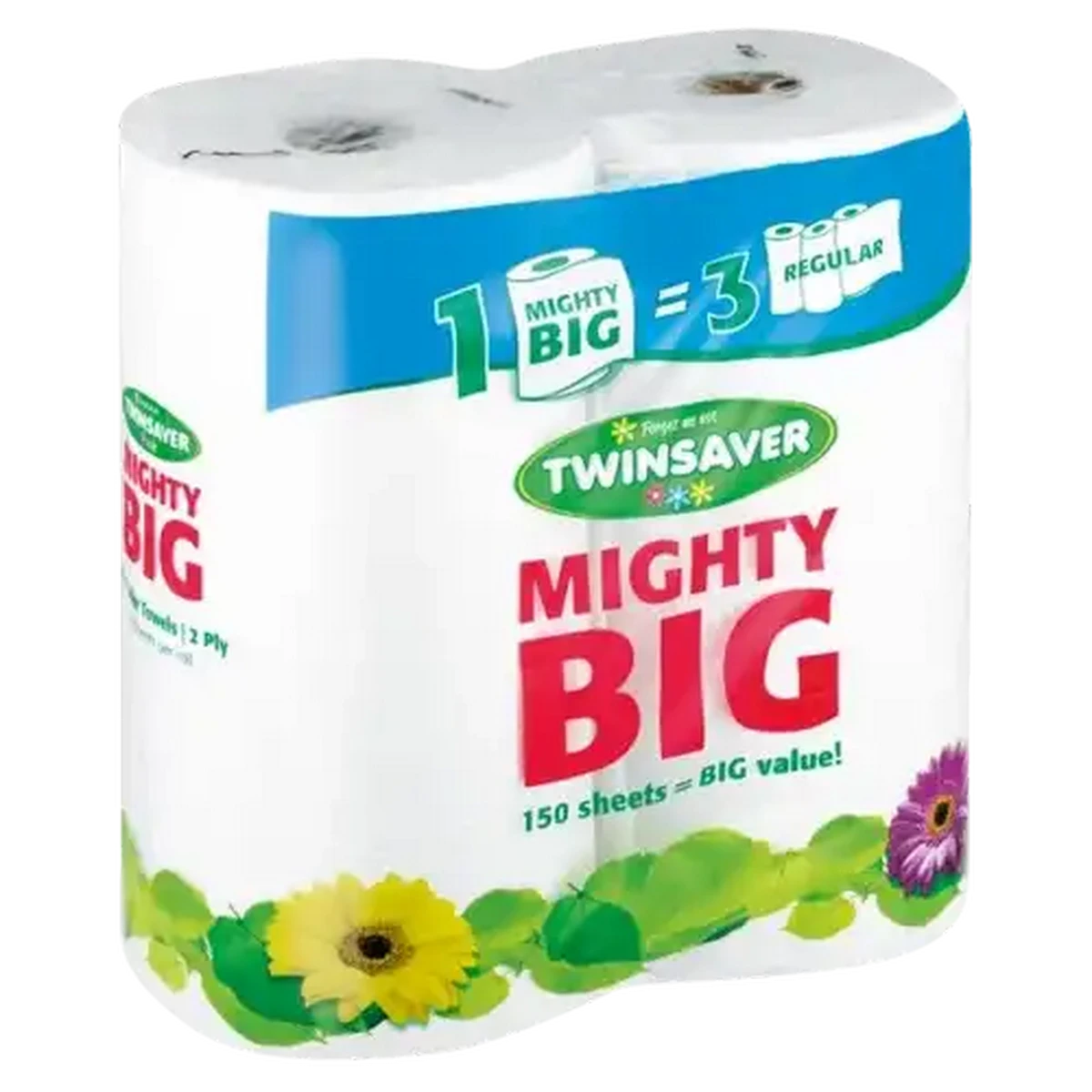 Kitchen Towels TwinSaver Mighty 2Ply 2's