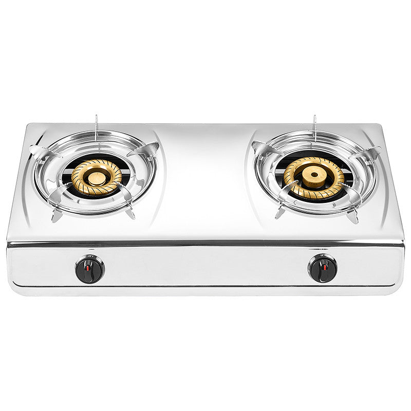 Portable Gas Stove 2Bnr Cartridge Silver