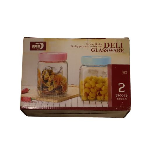 Glass Canister Set 2pc