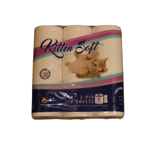 Toilet Paper 2Ply Virgin 9'S Kitten