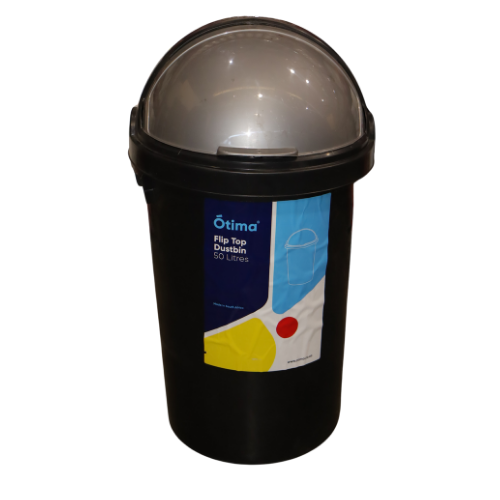 Dustbin Ottoma Black