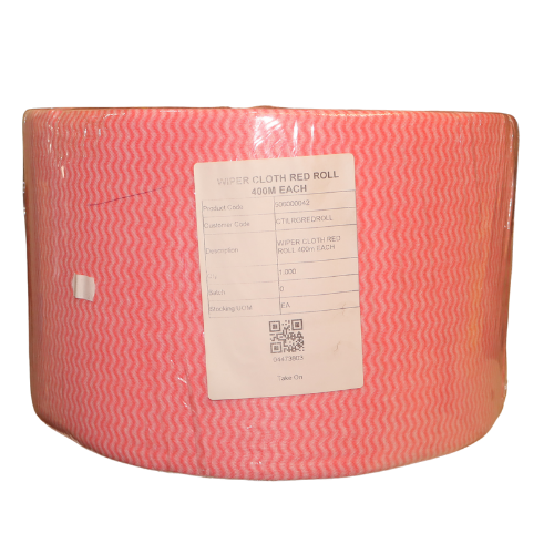 Spunlace Roll 24x50cm Red 400m