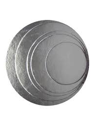 Cake Board Round Disc  20's SILVER