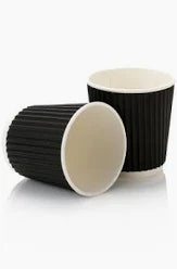 Cups Ripple 100ml Black 25's