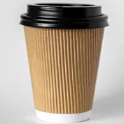 Cups Ripple 100ml Kraft 25's