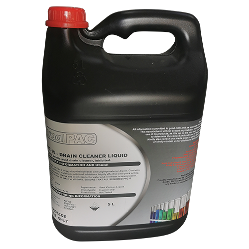 Drain Cleaner Liquid 1L / 5L / 25L | chemical drain cleaner - Vaalpac ...