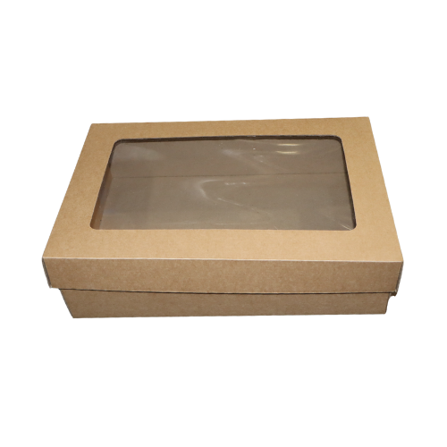 Muffin Box Corro 6 Cav + Window Kraft