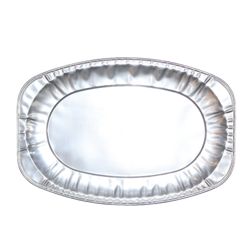 Foil Tray Small Oval Silver