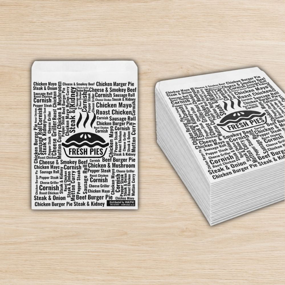 'Grease Proof Bag Printed Pie 1000's