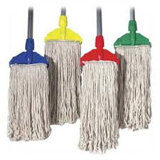 Fan Mop Holder Met Clip Met Handle Blue