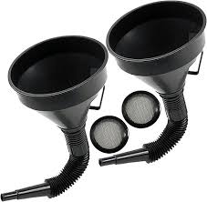 Funnel Flexible With Filter Black
