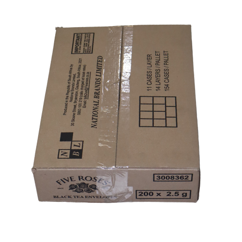 Tea Bags 5 Roses Envelope 200'S