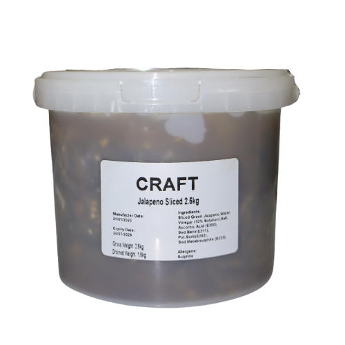 Jalapenos Chillies Sliced 2.5Kg