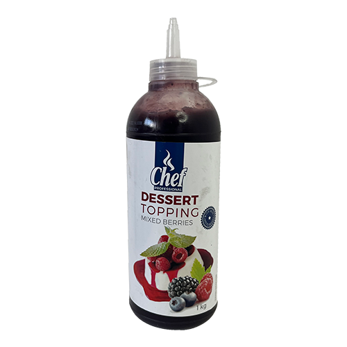 Dessert Topping Mixed Berry Chef 1lt
