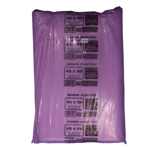 45x60 Clear Bags 30mic 200's ADAMS