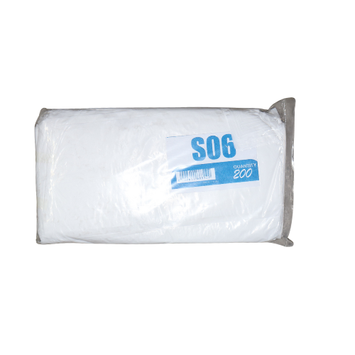 S06 White Plastic 200's