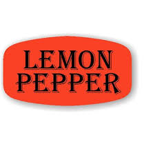 Lables 40x40 1000's Lemon Pepper