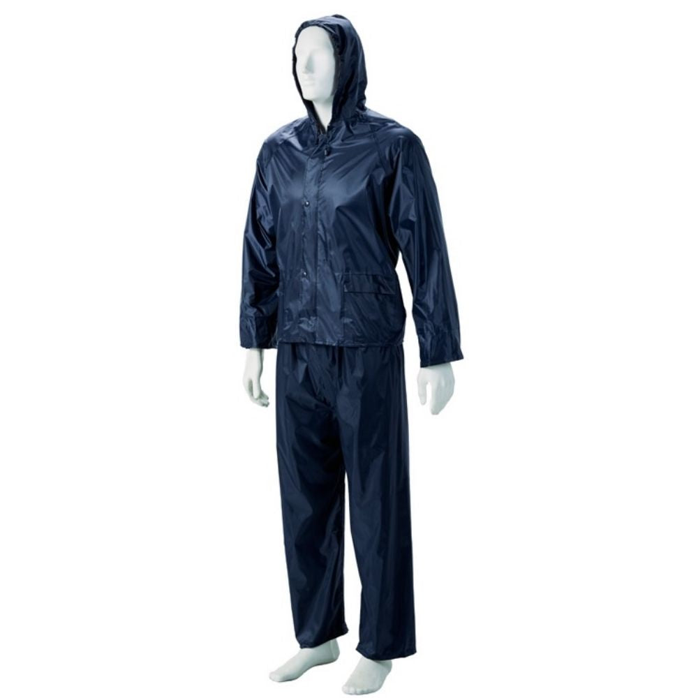 Rain Suit Rubberised H/Duty Navy