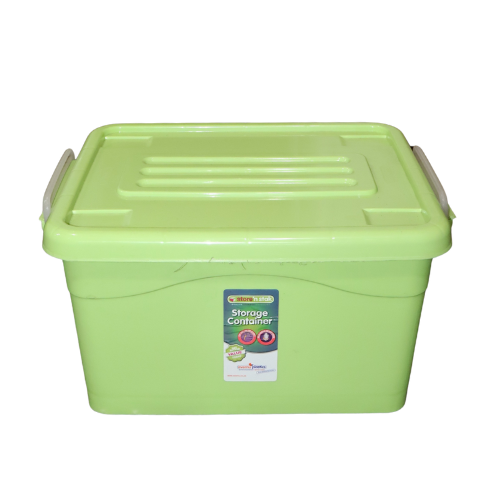 15lt Storage Box Lock Lid & Wheels Avo