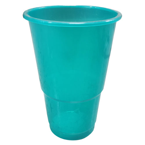 Plastic Rainbow Clear Cup 350ml Assorted