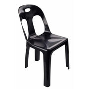 Plastic Catering Chair Black
