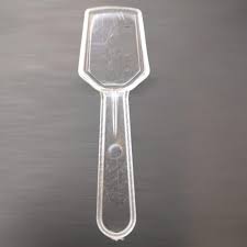 Plastic Ice Cream Spades Clear 100's