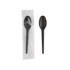 Plastic TeaSpoon 500's Black