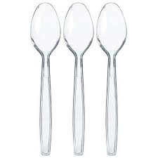 Plastic TeaSpoons 500's CLEAR