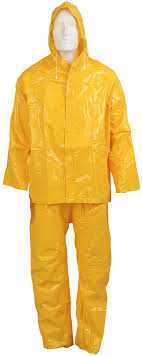 Rain Suit Rubberised H/Duty Yellow