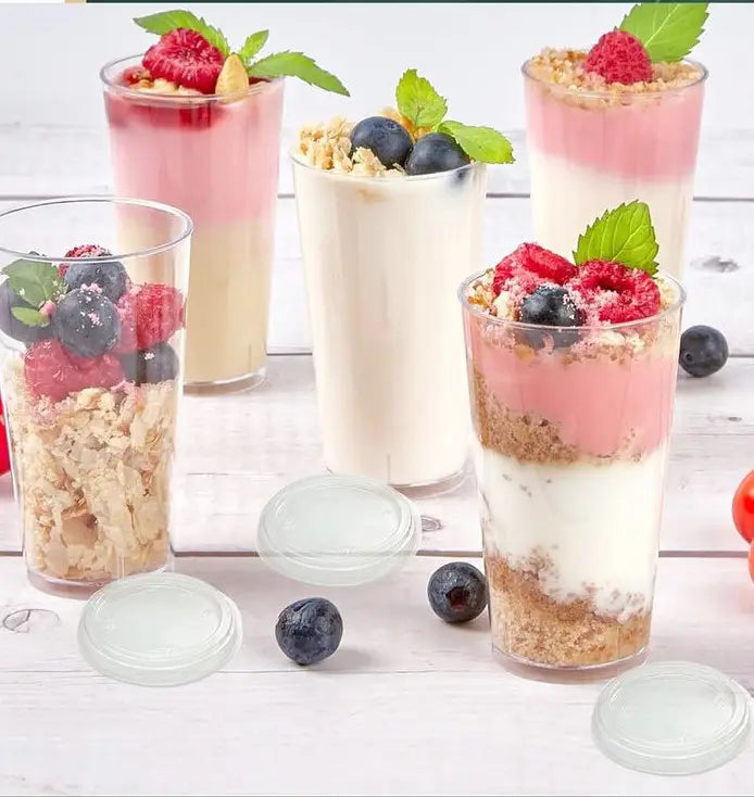 Dessert Cup Fluted + Spoons 10's