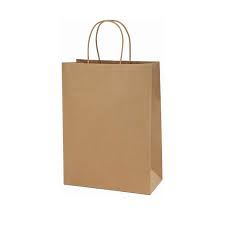Small Shopper Brown Bag + Handle 100's