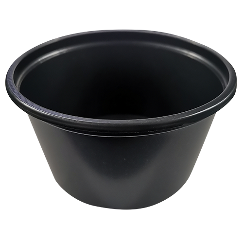 Black Plastic Tub 170ml/250ML/350ML/500ML