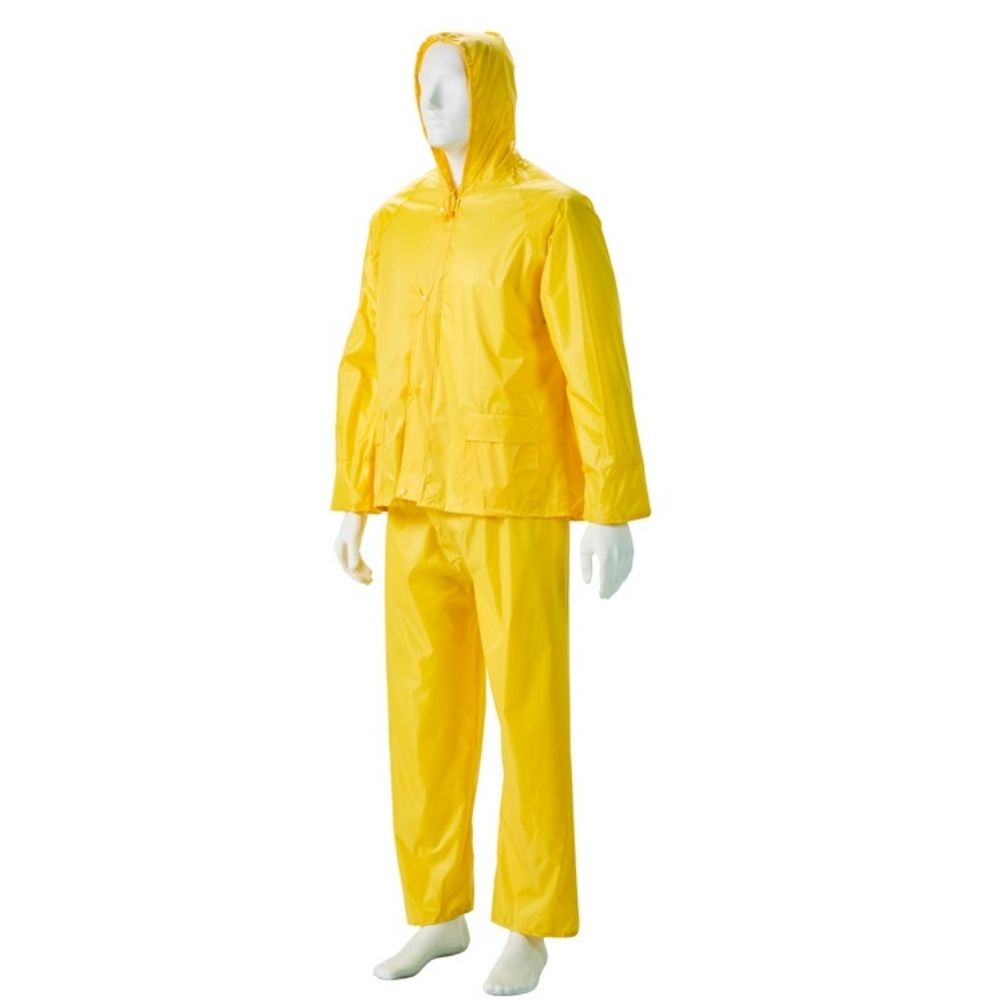 Rain Suit Rubberised H/Duty Yellow