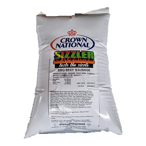 Crown spice Beef Sausage BBQ 3.25kg