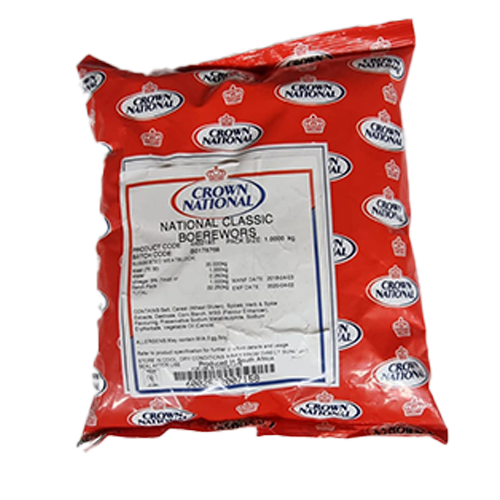 Crown spice Ouma's Boerwors 1.1kg