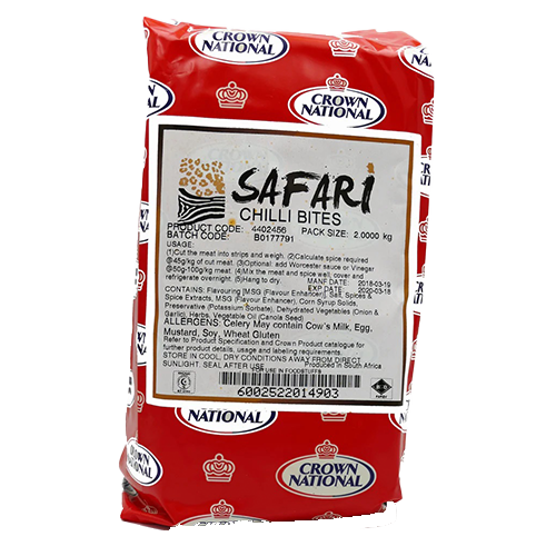 Crown spice Safari Chilli Bites 2kg
