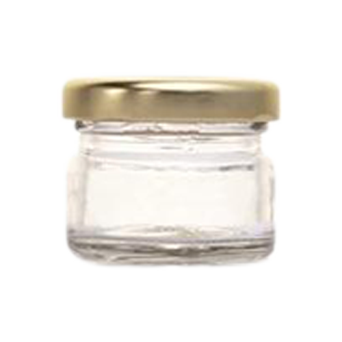 Consol Jar 28ml Round +  Cap (Mini Jam)