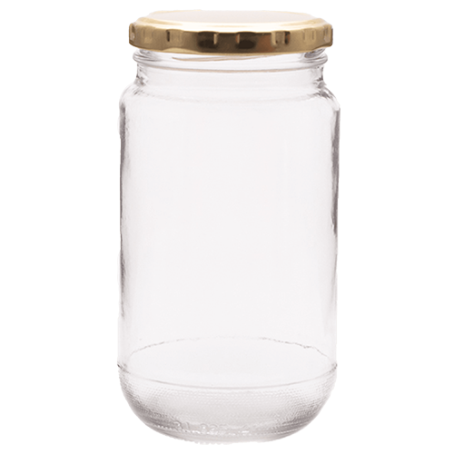 Consol Jar 375ml Round +  Cap (Sheer)