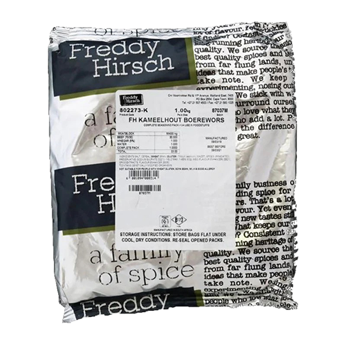 Freddy Hirsch spice Kameelhout Boerewors 1kg