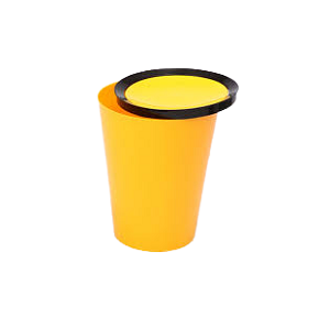 Round Waste Container + Flap