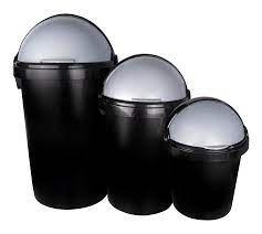 Dustbin Ottoma Black