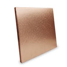 Cake Board Square Thick 20  SILVER